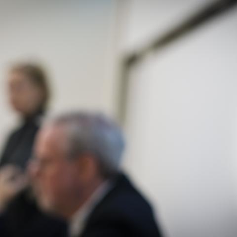 Frá fundi um spillingu, Gunnar Helgi Kristinsson og Valgerður Anna Jóhannsdóttir